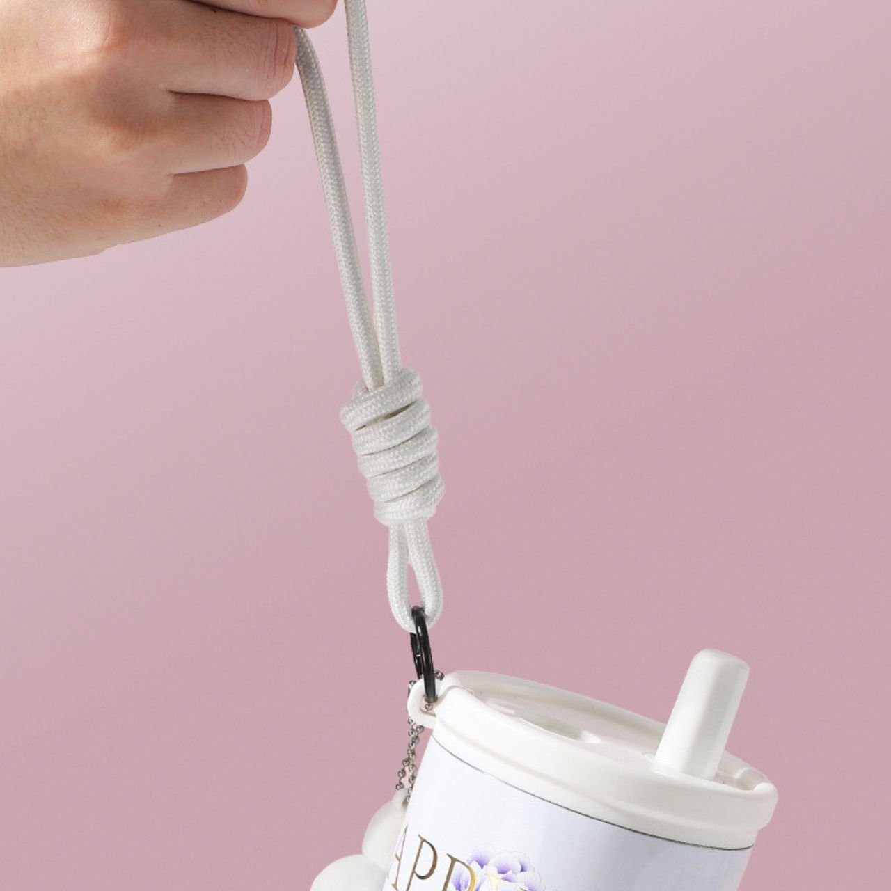 Stainless Steel Premium Insulated Floral Tumbler with Straw & Carry Band | Portable & Leakproof | Double Wall | 750 ML | Assorted Colors | Box Packing - Image 4