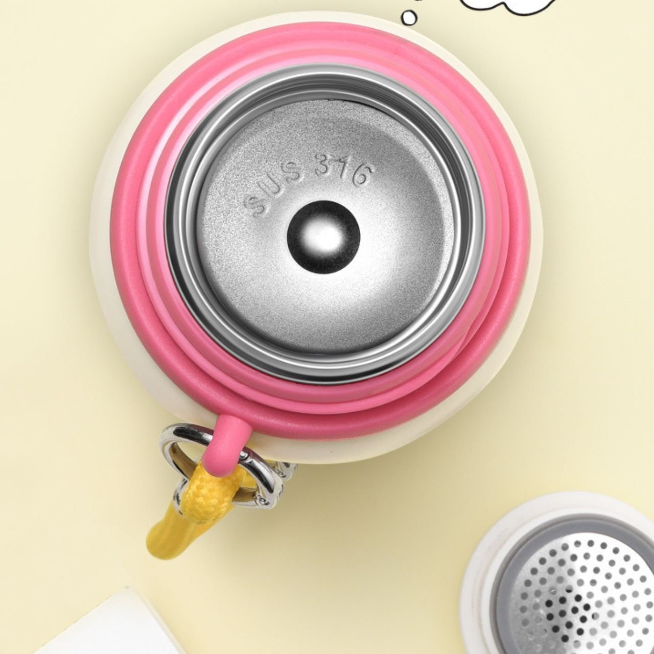 Stainless Steel Insulated Printed Sipper for Kids with Carry Band | Leakproof | 500 ML | Assorted Colors | Box Packing - Image 5