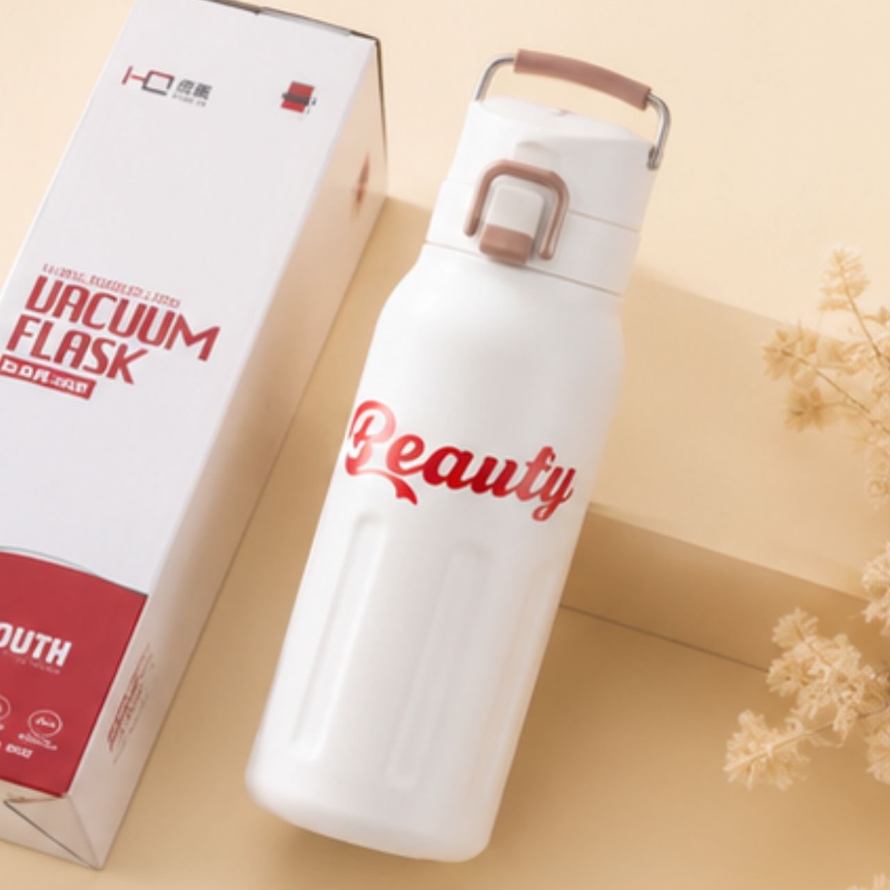 Stainless Steel Insulated Sport Bottle | Portable & Leakproof | Push Lock Button | 680 ML | Assorted Colors | Box Packing - Image 3