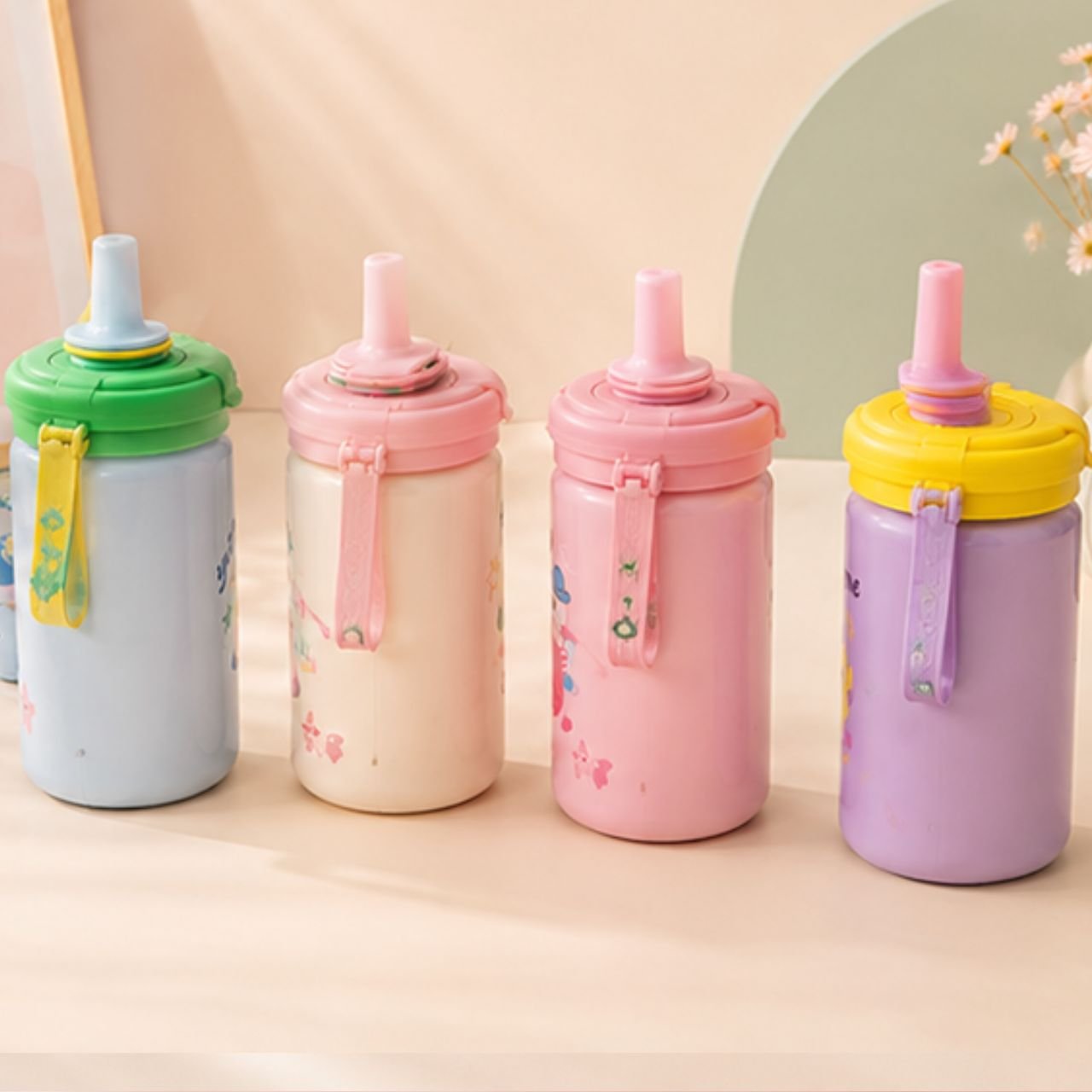 Stainless Steel Printed Tumbler with Straw | Double wall Insulation | Portable & Leakproof | Screw Cap | 450 ML | Assorted Colors | Box Packing - Image 4
