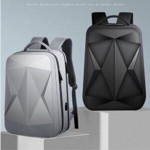 Premium Hard Shell Laptop Bag with USB Port | Waterproof | Spacious & Durable | 47x31x19 Cm | Assorted Colors | OPP Packing