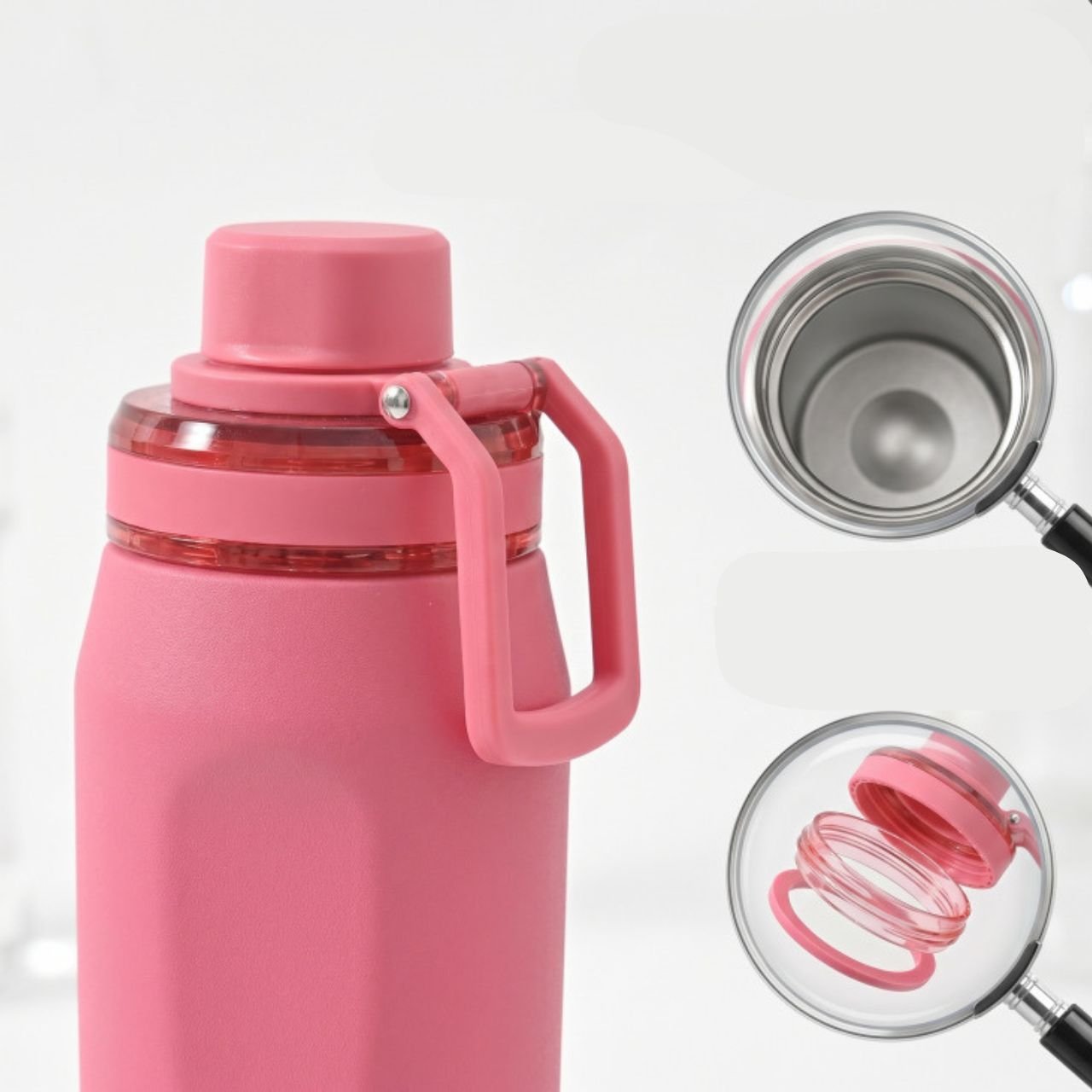 Stainless Steel Sport Bottle | Double wall Insulation | Portable & Leakproof | Silicone Bottom | 750 ML | Assorted Colors | Box Packing - Image 7