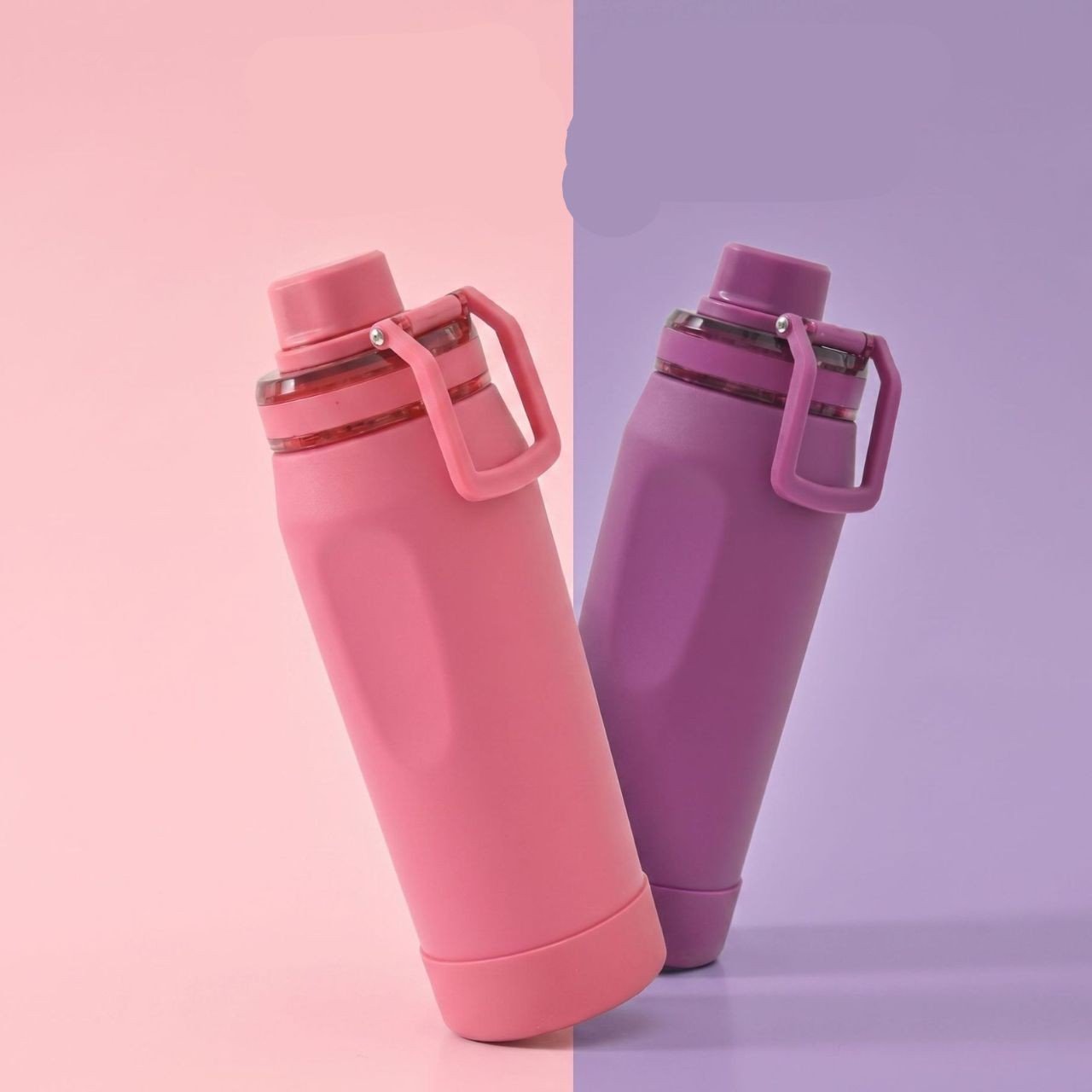 Stainless Steel Sport Bottle | Double wall Insulation | Portable & Leakproof | Silicone Bottom | 750 ML | Assorted Colors | Box Packing - Image 6