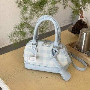 Ladies Mini PU Leather Satchel Bag | Top Handle & Adjustable Crossbody Strap | Zip Closure | Compact & Lightweight | 13x9x19 Cm | Assorted Colors | OPP Packing