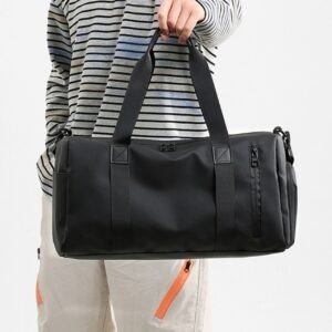 Premium Waterproof Travel Duffle Bag with Top Handle | Zip Closure with Shoes Compartment | Adjustable Shoulder Strap | Unisex | 25x23x44 Cm | Assorted Colors | OPP Packing