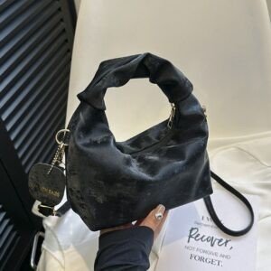 PU Leather Ladies Hobo Handbag with Sling | Zip Closure | Compact & Lightweight | 21x8x20 Cm | Assorted Colors | OPP Packing