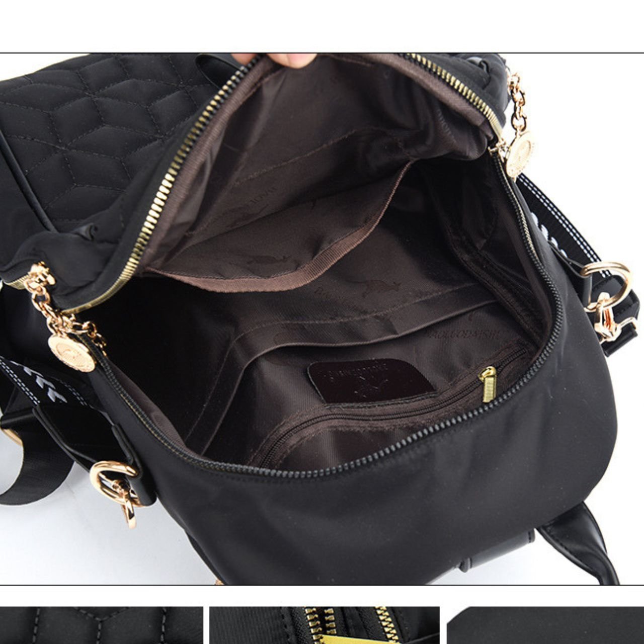 Premium Polyester Ladies Backpack | Multi Pocket | Travel & Everyday Use | Adjustable Shoulder Strap | 25x8x30 Cm | Assorted Colors | OPP Packing - Image 5