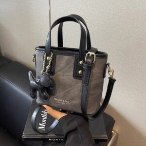 PU Leather Mini Handbag with Handle | Top Handle | Adjustable Crossbody Sling | Smooth Zip Closure | 19x9x16 Cm | Assorted Colors | OPP Packing