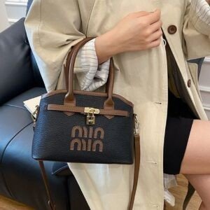 Ladies Mini PU Leather Satchel Bag Top Handle | Adjustable Crossbody Strap | Zip Closure | Compact & Lightweight | 17x10x24 Cm | Assorted Colors | OPP Packing