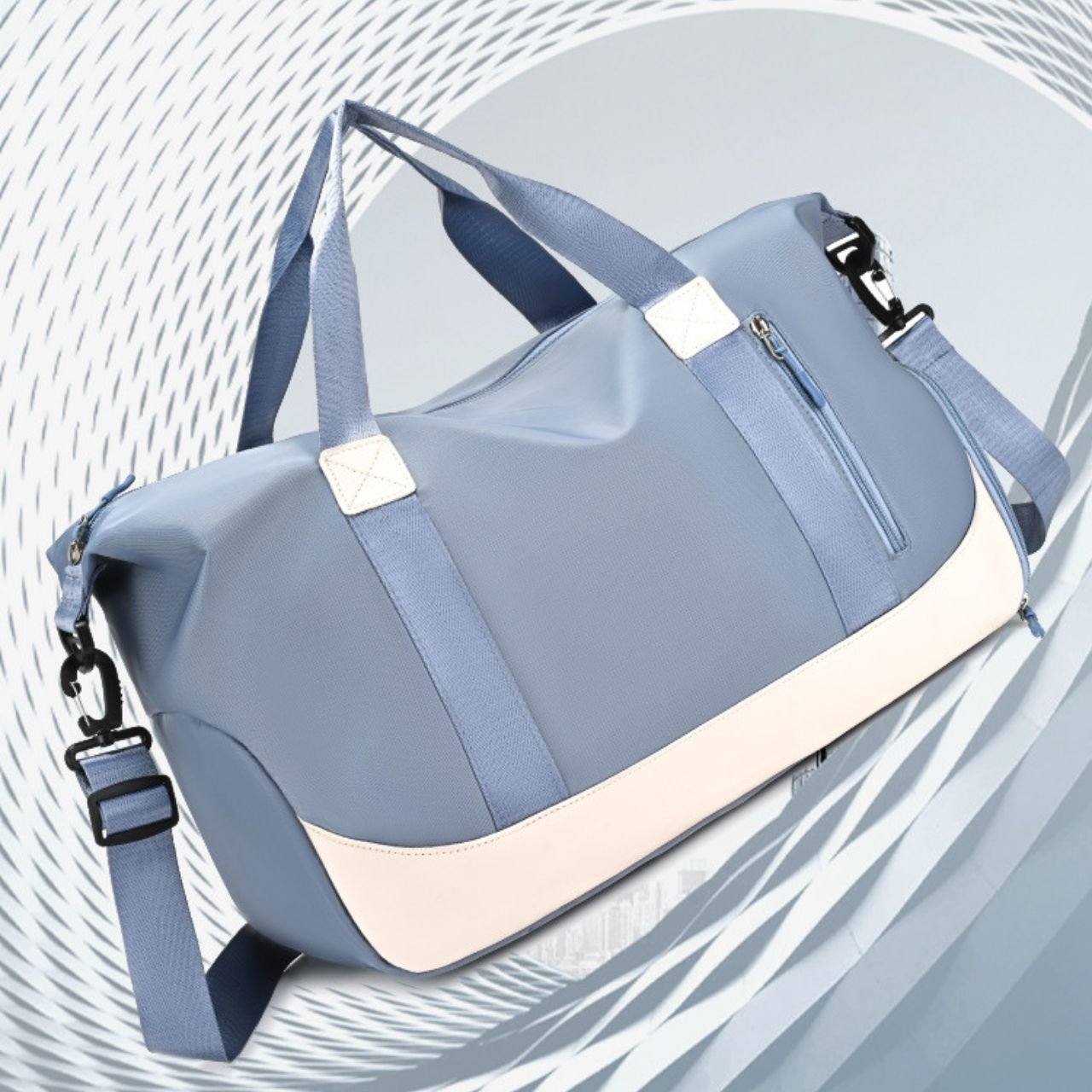 Waterproof Duffle Bag with Top Handle | Travel & Gym | Shoes Compartment | Zip Closure | Adjustable Shoulder Strap | 33x20x50 Cm | Assorted Colors | OPP Packing
