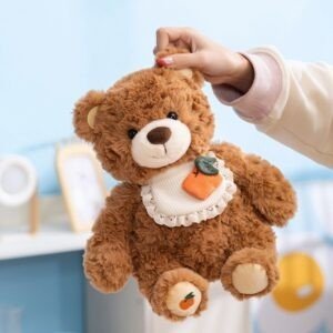 Cute Brown Teddy Bear Plush Toy | Soft & Cuddly Stuffed for Kids | Adorable Bear Design | Huggable Fluffy Toy | Imported Skin | 30 Cm | OPP Packing