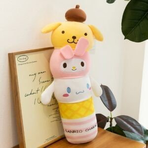 Cute Sanrio Character Plush Toy | Soft & Cuddly Stuffed Toy for Kids | Adorable Cartoon Design | Washable & Imported Skin | 40-45 Cm | OPP Packing