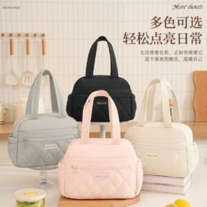 Nylon Insulated Lunch Bag for Women