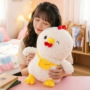 Adorable Duck Plush Toy with Small Sling | Washable & Imported Skin | Soft & Huggable | 45 Cm | OPP Packing
