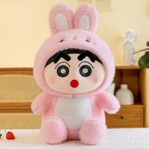 Cute Pink Bunny Plush Toy | Soft & Cuddly Stuffed Animal Toy for Kids | Adorable Rabbit Doll with Fluffy Ears | Imported Skin | 40-45 Cm | OPP Packing
