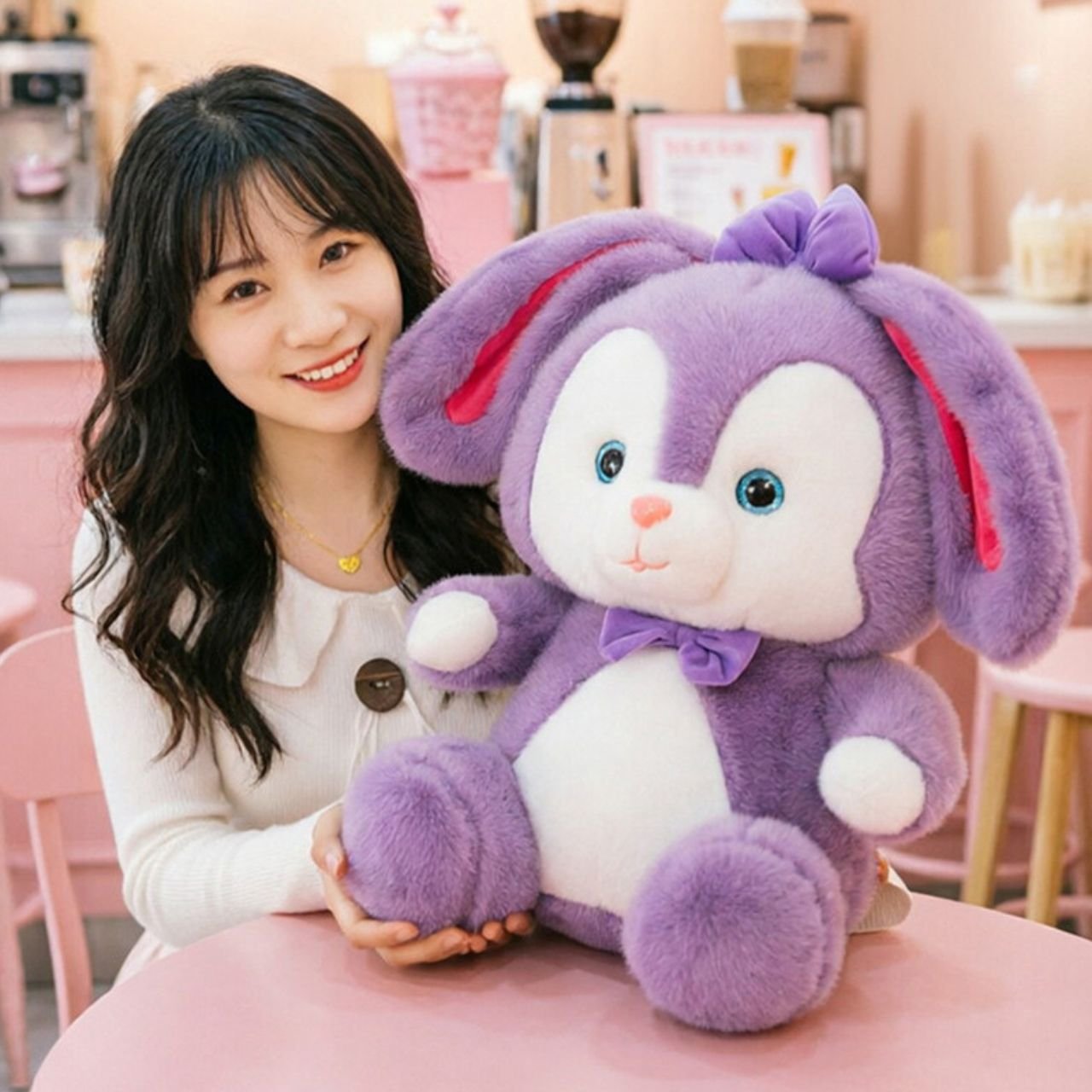 Cute Bunny Plush Toy for Kids | Soft & Cuddly Stuffed | Washable & Imported Skin | 25 Cm | OPP Packing