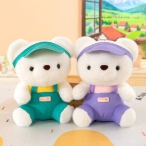 Cute Teddy Bear Plush Toy | Soft & Cuddly Teddy Bear Dolls | Adorable Colorful Outfits| Imported Skin | 20-23 Cm | Assorted Colors | OPP Packing