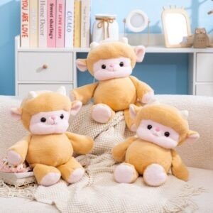 Cute Sheep Plush Toy | Soft & Cuddly Stuffed Toys for Kids | Adorable Lamb Design | Imported Skin | 45 Cm | OPP Packing