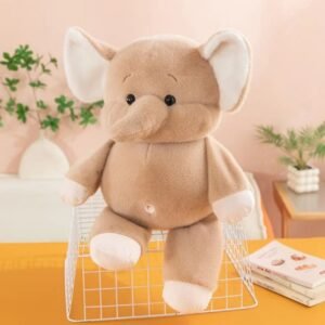 Adorable Elephant Plush Toy with Big Ears | Imported & Washable Imported Skin | 45 Cm | OPP Packing