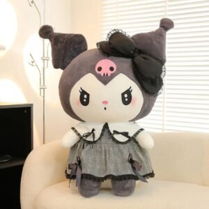 Adorable Standing Kuromi Plush Toy | Soft & Cuddly Stuffed Doll | Washable & Imported Skin | 45 Cm | OPP Packing